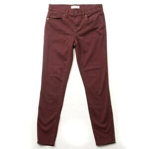 Madewell Maroon 5 Pocket Skinny Jeans Size 28